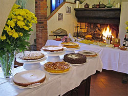 Il menu della serata